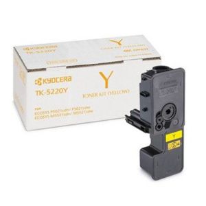 Toner Kyocera TK-5220Y, 1200 pagini, Pentru ECOSYS M5521cdn/cdw, P5021cdn/cdw, Galben