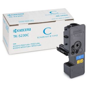 Toner Kyocera TK-5230C, 2200 pagini, Pentru ECOSYS M5521cdn/cdw, P5021cdn/cdw, Cyan