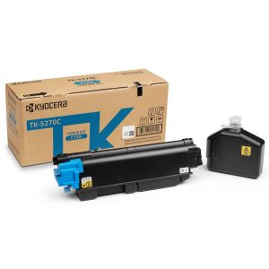 Toner Kyocera TK-5270C, 6000 pagini, Pentru ECOSYS P6230cdn, ECOSYS M6230cidn, M6630cidn, Cyan