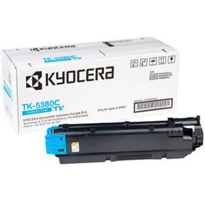 Toner Kyocera TK-5380C, 10000 pagini, Pentru ECOSYS PA4000cx, MA4000cix, MA4000cifx, Cyan