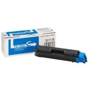 Toner Kyocera TK-580C, 2800 pagini, Pentru FS-C5150DN, ECOSYS P6021cdn, Cyan