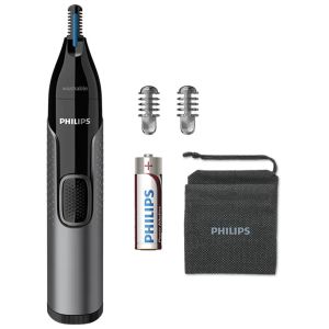  Trimmer nas / urechi / sprancene Philips NT3650/16, Baterie, Gri