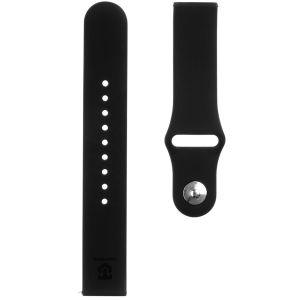 Curea pentru Ceas Smartwatch, Tactical, Silicon, Compatibila cu anumite ceasuri de 20mm, Negru