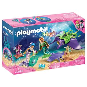 Jucarie Playmobil Magic, Sirene si pisica de mare, 70099, Multicolor