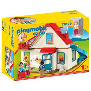 Jucarie Playmobil 1.2.3, Casa familiei, 70129, Multicolor