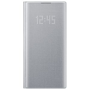 Husa de protectie telefon Samsung LED View Cover pentru Samsung Galaxy Note 10, EF-NN970PSEGWW, Argintiu