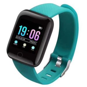 Ceas Smartwatch 116 Plus, Touchscreen, Rezistenta la apa, Verde