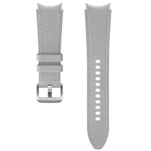 Curea Smartwatch Samsung Hybrid pentru Samsung Galaxy Watch4, 20mm, M/L, Piele, Silver