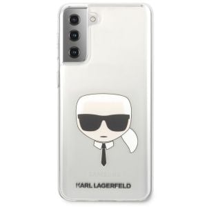 Husa de protectie telefon Samsung Galaxy S21+, Karl Lagerfeld, Head Kryt, KLHCS21MKTR, Transparent