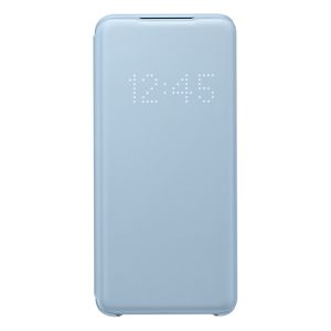 Husa de protectie telefon Samsung LED View Cover pentru Samsung Galaxy S20, EF-NG980PLEGEU, Albastru