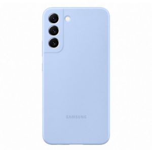 Husa telefon Samsung, Silicone Cover pentru Samsung Galaxy S22+, Sky Blue