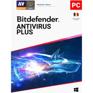 Bitdefender Antivirus Plus 2021, 1y/1 PC, dispozitiv Windows, retail box