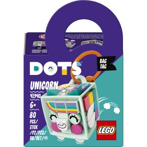 LEGO® DOTS- Breloc Unicorn 41940, 80 piese, Multicolor