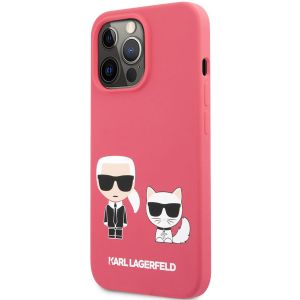Husa telefon iPhone 13 Pro Max, Karl Lagerfeld, Choupette Liquid, Silicon, KLHCP13XSSKCP, Red