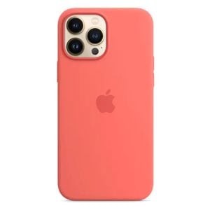 Husa de protectie telefon Apple pentru Apple iPhone 13 Pro Max, Silicone Case, MagSafe, Pink Pomelo (Seasonal Fall 2021)