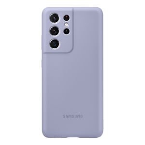 Husa de protectie telefon Samsung Silicone Cover pentru Samsung Galaxy S21 Ultra, EF-PG998TVEGWW, Violet
