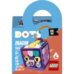 LEGO® DOTS: Breloc Dragon 41939, 82 piese, Multicolor