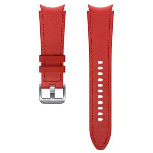 Curea pentru Samsung Galaxy Watch4 si Watch4 Classic, Hybrid Leather, M/L, Red