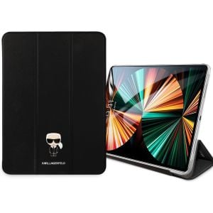 Husa de protectie tableta Karl Lagerfeld pentru iPad Pro 12.9, Metal Saffiano, Negru