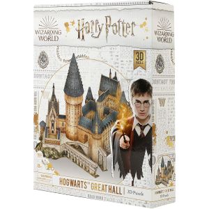 Jucarie Puzzle 3D, CubicFun, Harry Potter-Sala principala, 187 piese, Multicolor