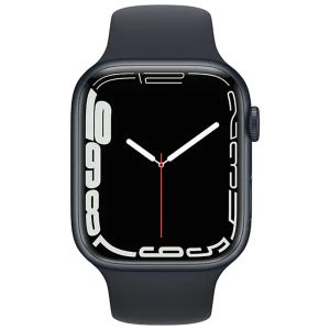 Ceas Smartwatch Apple Watch Series 7, 41mm, Midnight Aluminium Case, Midnight Sport Band, GPS, Regular