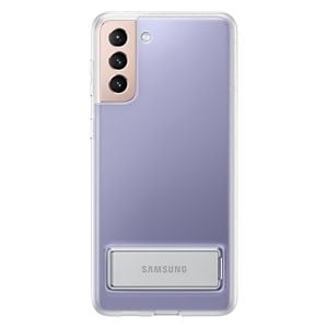 Husa de protectie telefon Samsung Clear Standing pentru Samsung Galaxy S21+, EF-JG996CTEGWW, Transparent
