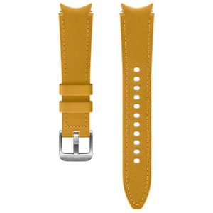 Curea pentru Samsung Galaxy Watch4 si Watch4 Classic, Hybrid Leather, M/L, Mustard