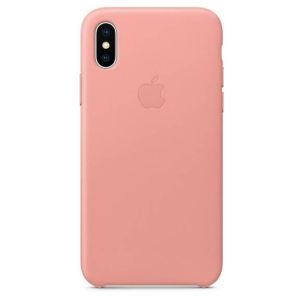 Husa telefon Apple pentru iPhone X/Xs, Piele, Pink Sand