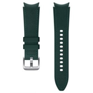 Curea pentru Samsung Galaxy Watch4 si Watch4 Classic, Hybrid Leather, S/M, Green