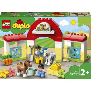 LEGO® DUPLO: Grajdul cailor si al poneilor 10951, 65 piese, Multicolor