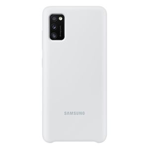 Husa de protectie telefon Samsung Silicone Cover Silicon pentru Samsung Galaxy A41, EF-PA415TWEGEU, Alb