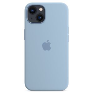 Husa telefon Apple pentru iPhone 13, MagSafe, Silicon, Blue Fog