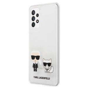 Husa telefon Samsung Galaxy A52/A52 5G/A52s 5G, Karl Lagerfeld, Karl & Choupette, Transparent