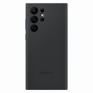 Husa telefon Samsung pentru Samsung Galaxy S22 Ultra, Silicone Cover, Black