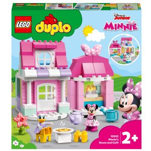 LEGO® DUPLO: Casa si cafeneaua lui Minnie 10942, 91 piese, Multicolor
