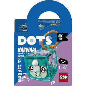 LEGO® DOTS- Breloc Narval 41928, 85 piese, Multicolor