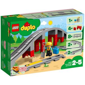 LEGO® DUPLO Pod si sine de cale ferata 10872, 26 piese, Multicolor