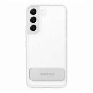 Husa telefon Samsung, Clear Standing Cover pentru Samsung Galaxy S22, Transparent