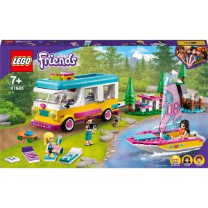 LEGO® Friends: Rulota de camping si barca 41681, 487 piese, Multicolor