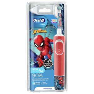Periuta de dinti electrica pentru copii Oral-B D100 Spider Man, Rosu