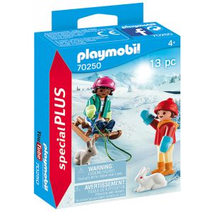 Jucarie Playmobil Christmas, Special Plus, Copii cu sanie 70250