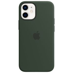 Husa telefon Apple pentru iPhone 12 mini, MagSafe, Silicon, Cypress Green