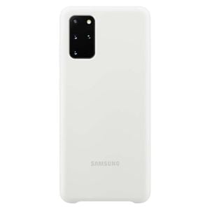 Husa de protectie telefon Samsung Silicone Cover pentru Samsung Galaxy S20+, EF-PG985TWEGEU, Alb