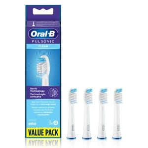 Set 4 rezerve periuta de dinti Oral-B SR32C-4 Pulsonic Clean, Alb