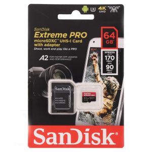 Card de memorie SanDisk, Extreme Pro, 64GB, Negru
