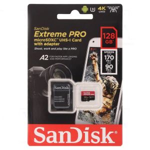 Card de memorie SanDisk, Extreme Pro, 128GB, Negru