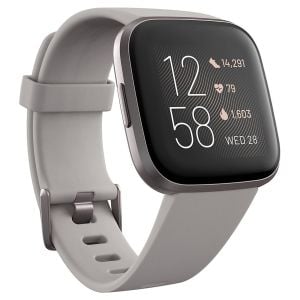 Ceas Smartwatch FITBIT, Versa 2, NFC, Aluminium, Stone/Mist Grey