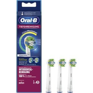 Set 3 rezerve Oral-B EB25RB-3 Floss Action Micro Pulse, Clean Maximizer, White