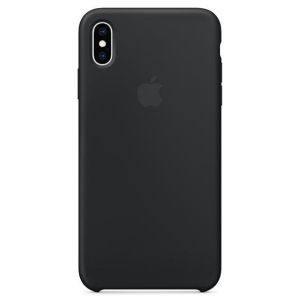 Husa telefon Apple pentru iPhone XS Max, Silicon, Black