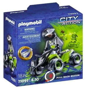 Jucarie Playmobil City Action Racing Quad 71093, Multicolor